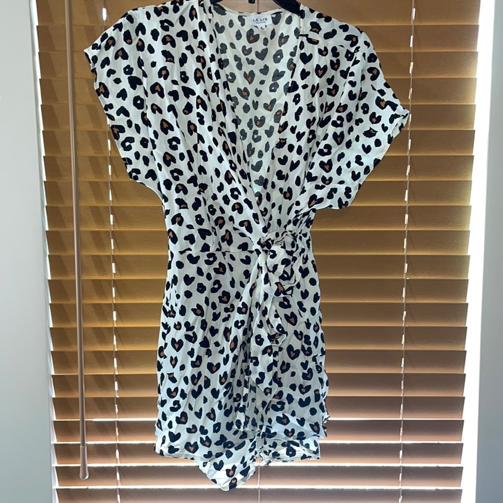 Cheetah print romper
